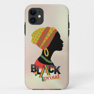 Black And Proud African American Girl  iPhone 11 Case