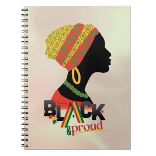 Black And Proud African American Girl Notebook