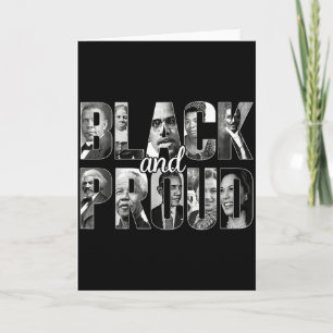 Black And Proud Black History Month 365 Black Pri  Card