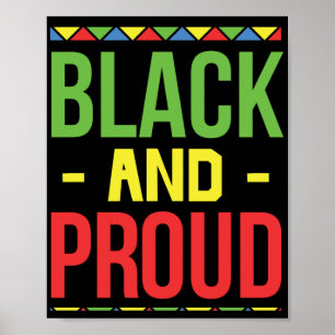 Black And Proud Black History Poster