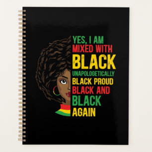 Black and Proud   Unapologetic   Black Queen Planner