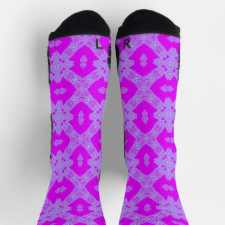 Black and Purple Athletic Socks