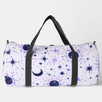 Black and Purple Celestial Sun Moon Stars