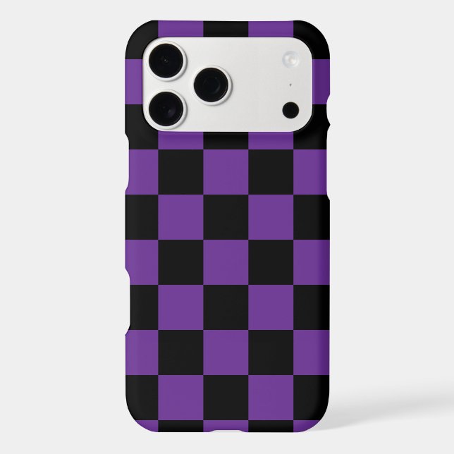Black and Purple Checkered Print (Back)