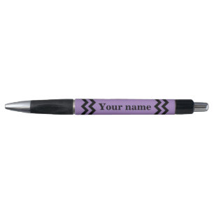 Black and purple chevron stylish