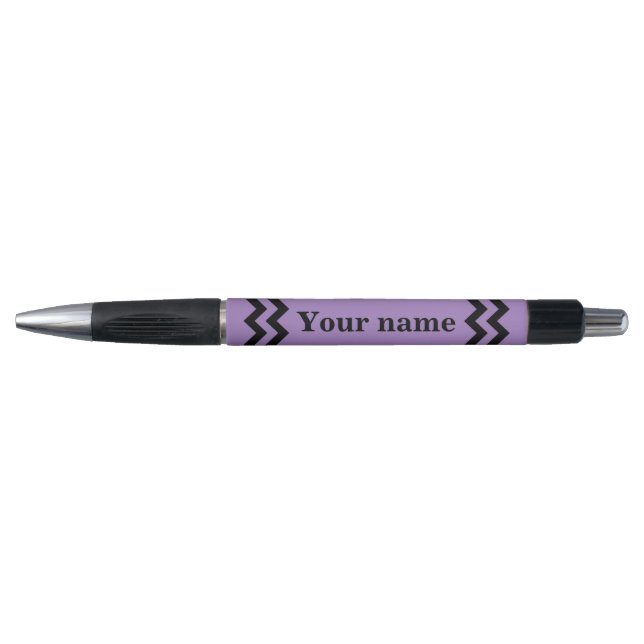 Black and purple chevron stylish (Front)