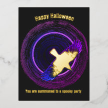 Black and Purple Crow Halloween