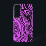 Black and Purple Samsung Galaxy Case Your Colours<br><div class="desc">Custom Colours Samsung Galaxy Cases or iPhone Cases with Abstract Waves Black and Purple Design by MIGNED - Customisable - or Choose / add your favourite background colours !</div>