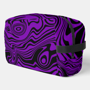 Black and Purple Waves Custom Colours Dopp Kit