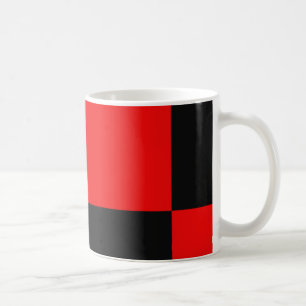 Black and Red Abstract Pattern Coffee Mug