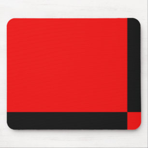 Black and Red Abstract Pattern Mouse Pad