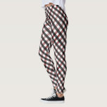 Black and Red Buffalo Check Christmas Pattern Leggings<br><div class="desc">A festive buffalo check pattern perfect for the Christmas holiday season. The pattern combines black and a dark red gradient.</div>