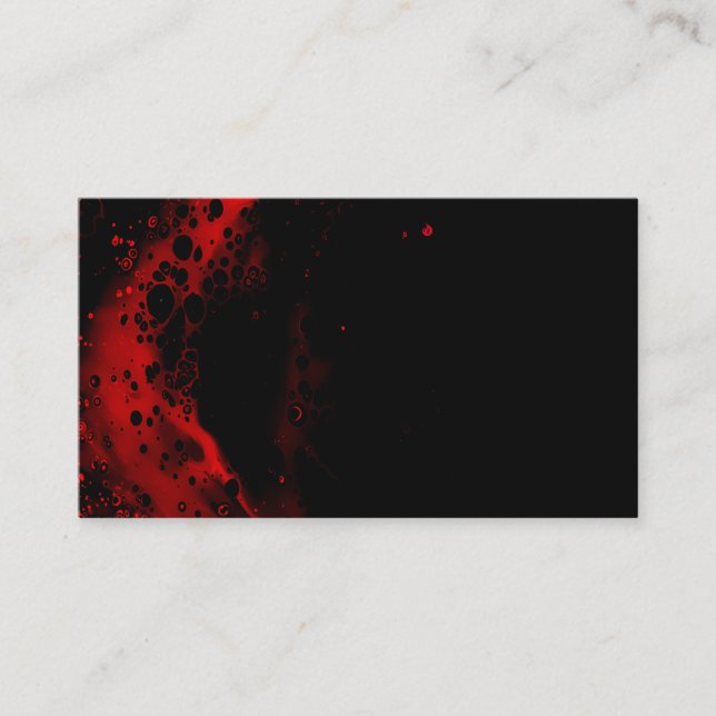 Black and Red Business card  (Front)