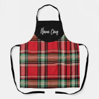 Black and Red Christmas Plaid Nana Claus