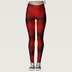 Black and Red Cosmic Leggings