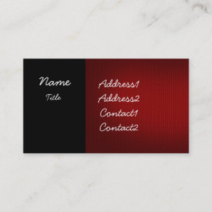 Black and Red Elegant Business Card