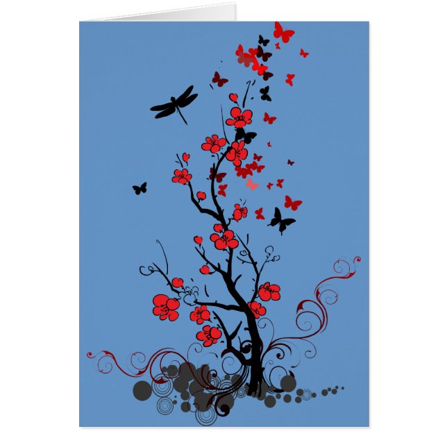 Black and Red Flowers (Front)