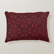 Black and red geometrical pattern