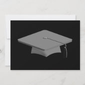 Black And Red Graduation Party Invitation (Back)