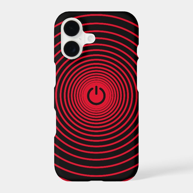 Black and Red iPhone Case (Back)