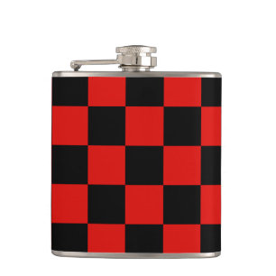 Black and red - Italian football club - Milan Hip Flask