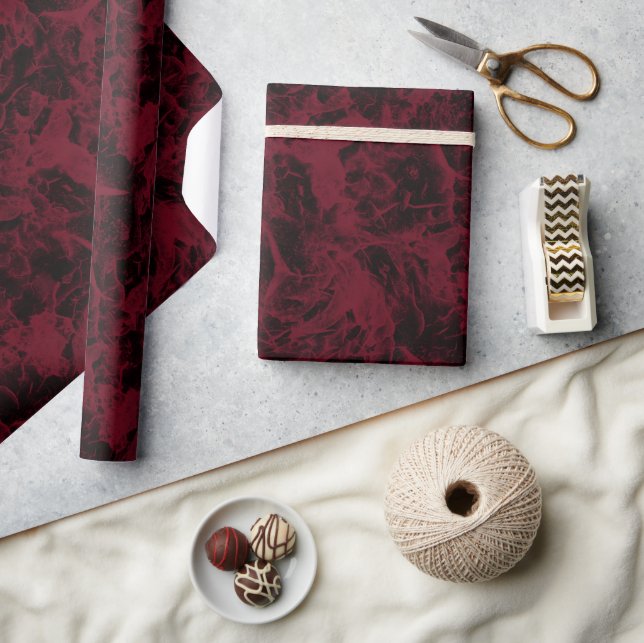 Black and red marble pattern. wrapping paper (Crafts)