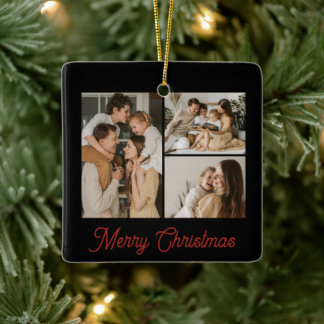 Black and Red Modern Ceramic Ornament