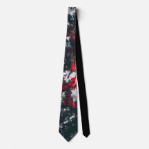 Black and Red Paint Splatter