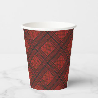 Black and RED Palestine keffiyeh Paper Cups