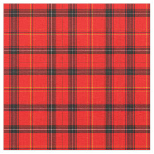 Black and Red Plaid (Tartan) Fabric