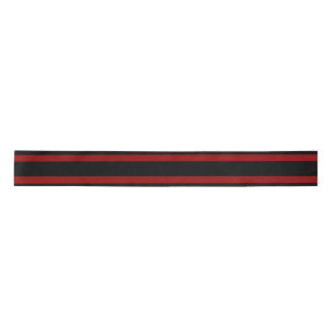 Black and Red Ribbon for a Hat. Satin Ribbon