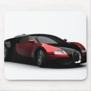 Black and Red Sports Car Mouse Pad