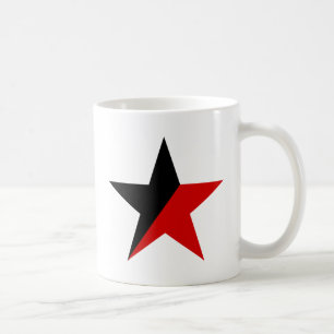 Black and Red Star Anarcho-Syndicalism Anarchism Coffee Mug