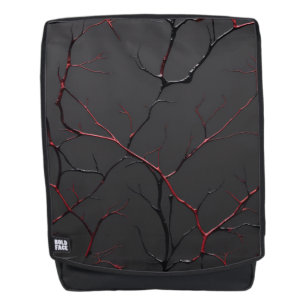 Black and Red Veins Backpack
