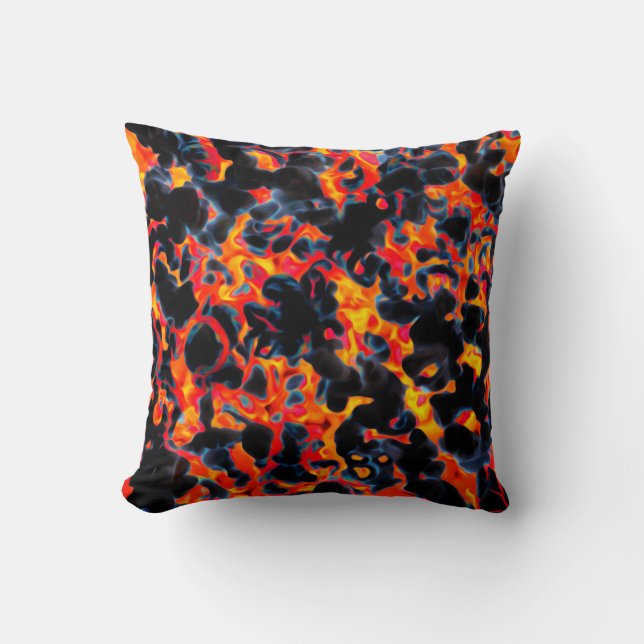 Black and Red Yellow Cushion (Front)