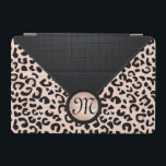 Black and Rose Blush Leopard | Monogram iPad Mini Cover<br><div class="desc">Electronic Case. ⭐This Product is 100% Customisable. *****Click on CUSTOMIZE BUTTON to add, delete, move, resize, changed around, rotate, etc... any of the graphics or text or use the fill in boxes. ⭐99% of my designs in my store are done in layers. This makes it easy for you to resize...</div>