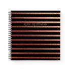 Black and Rose Gold Foil Personalised