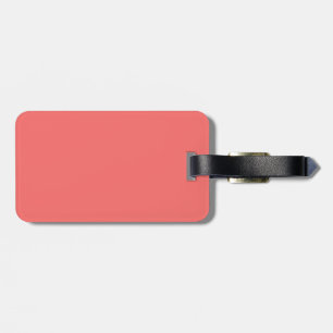 Black and Salmon Luggage Tag