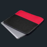 Black and Scarlet Laptop Bag<br><div class="desc">Carry around your laptop in style in this red and black case.</div>