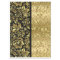 Black And Shiny Gold Floral Damasks