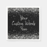 Black and Silver Anniversary Party Birthday Party