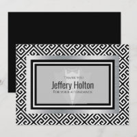 Black and silver Bachelor party Thank You Card