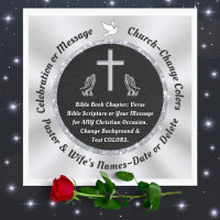 Black and Silver Church or Christian Napkins