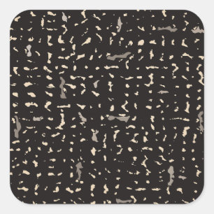 Black and Silver Composition Notebook Pattern Square Sticker