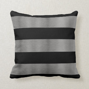 Black and Silver Couch Pillows
