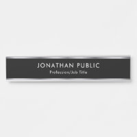Black And Silver Custom Professional Glam Elegant