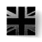 Black and Silver Gray Union Jack Flag