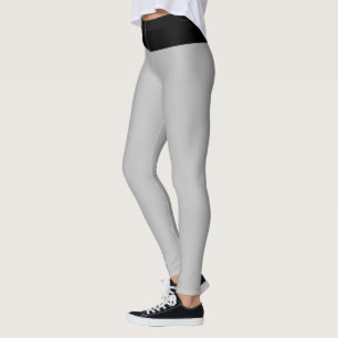Black and Silver Grey Leggings