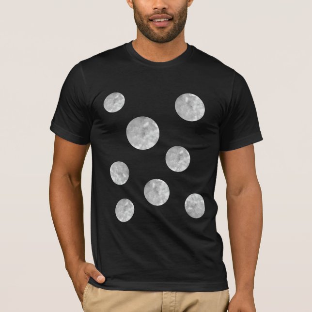Black and Silver Men's T-Shirt (Front)