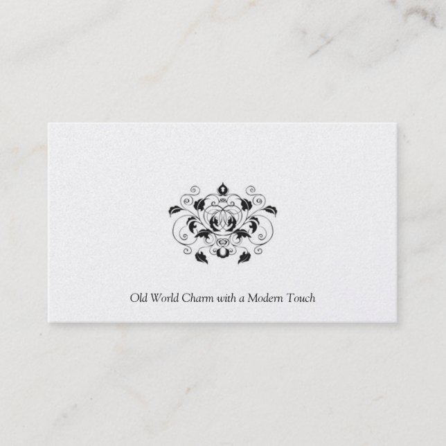 Black and Silver Platinum Business Card (Front)